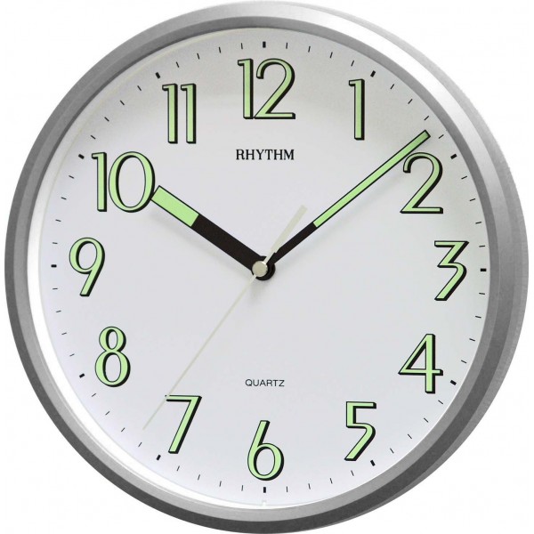 Rhythm Value Added Wall Clock Silver